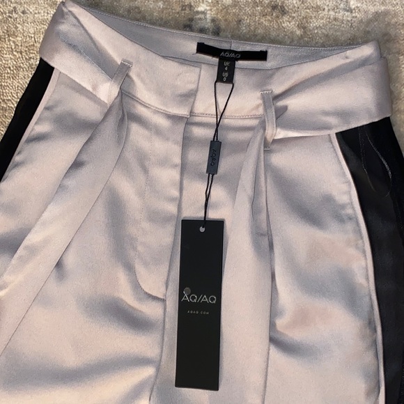 AQ/AQ lilac trousers with black mesh sides - Picture 3 of 3